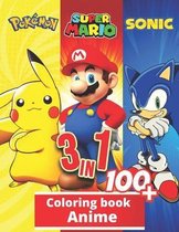 3 in 1 Anime Coloring Book