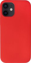 BMAX Siliconen hard case hoesje voor iPhone 12 Mini / Hard Cover / Beschermhoesje / Telefoonhoesje / Hard case / Telefoonbescherming - Rood