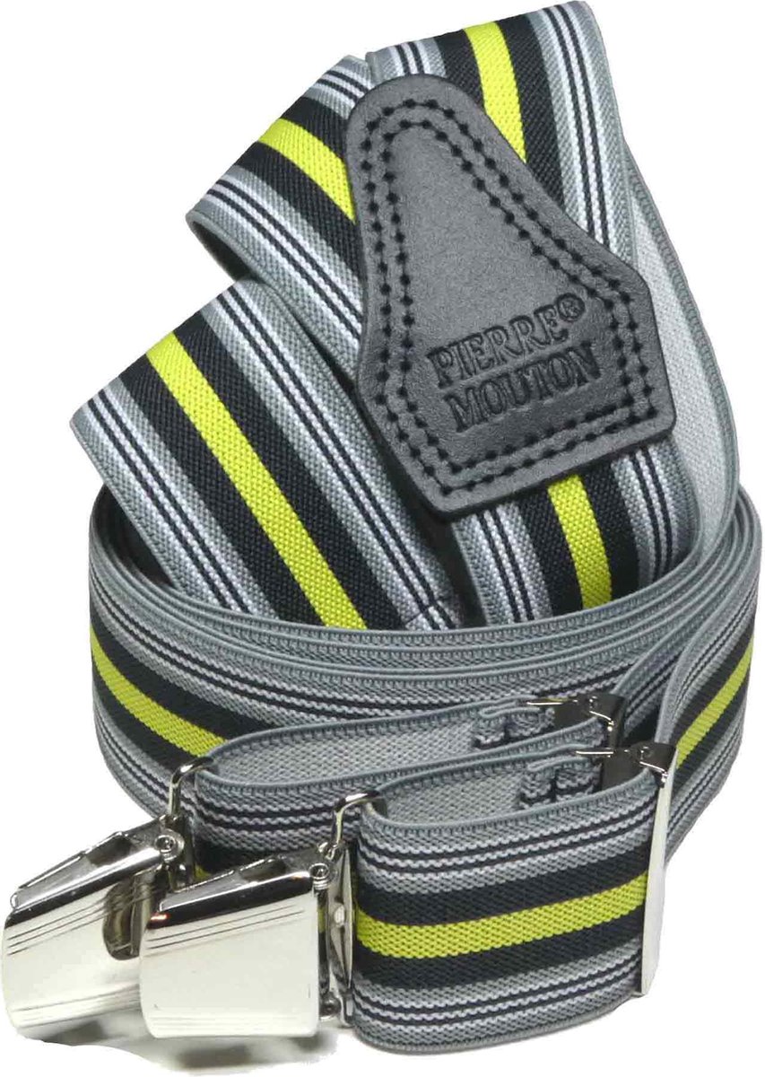 Pierre Mouton - Bretel - Summer Geel - 120cm - 3clips - 35mm