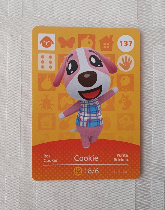 Amiibo animal crossing new horizons kaarten origineel Eu : 137 Cookie | Games |