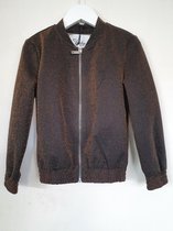 Jacket Bomber Lurex Bronze Girls - Maat 116