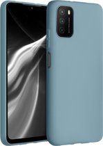 kwmobile telefoonhoesje voor Xiaomi Poco M3 - Hoesje voor smartphone - Back cover in steenblauw