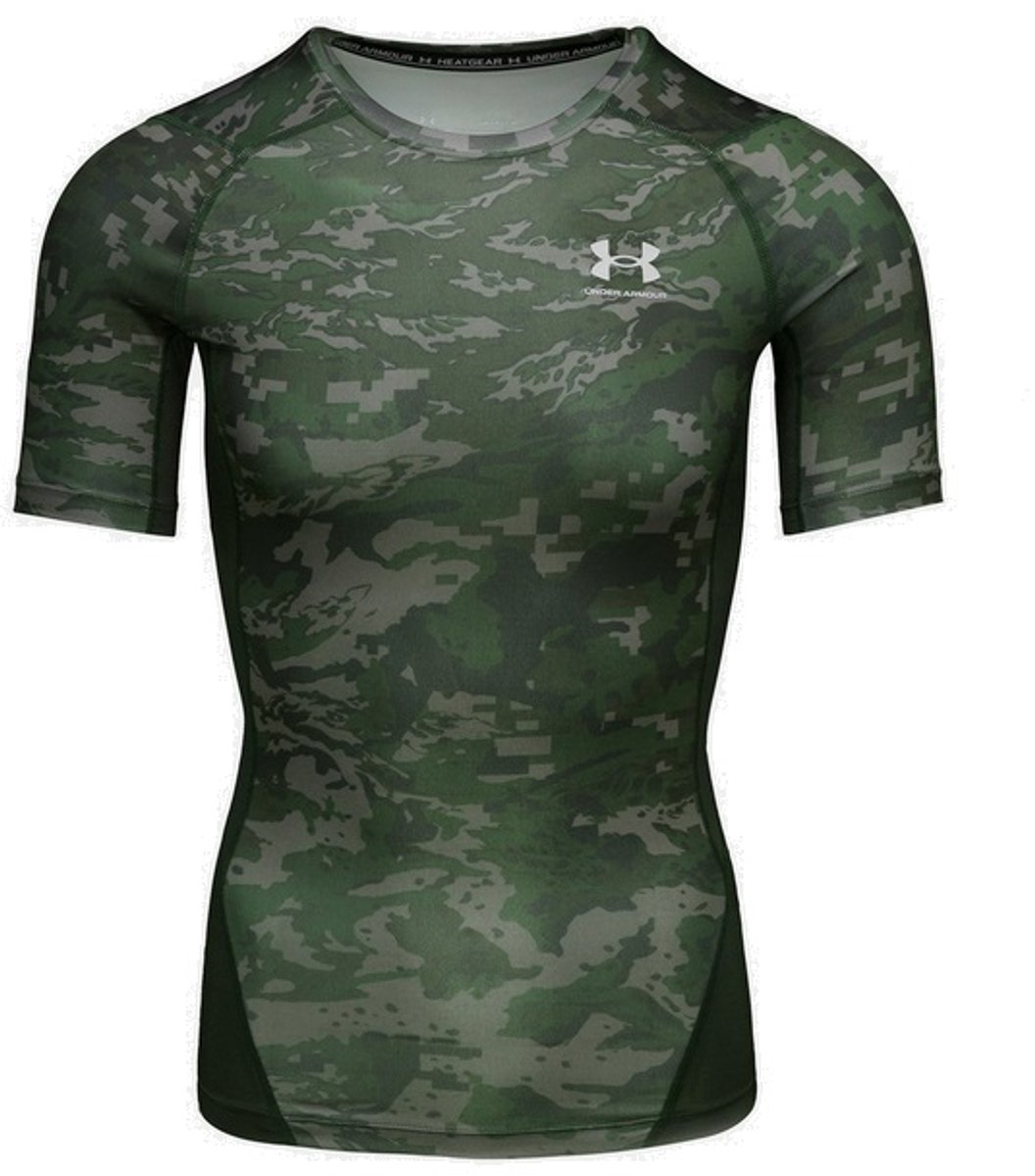 Under Armour HeatGear? Armour Camo heren compressie shirt groen