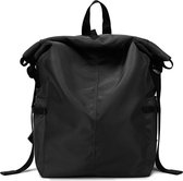 ZaCia Roll Top rugzak Zwart - Laptop rugzak 15,6 Inch - 35L - Waterproof - Multifunctioneel