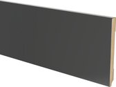 Hoge plinten - MDF - Moderne plint 150x15 mm - Zwart - Voorgelakt - RAL 9005 - Per stuk 2,4m