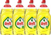 Dreft - Afwasmiddel Original - Citroen - 4 x 1040 ML - Voordeelverpakking