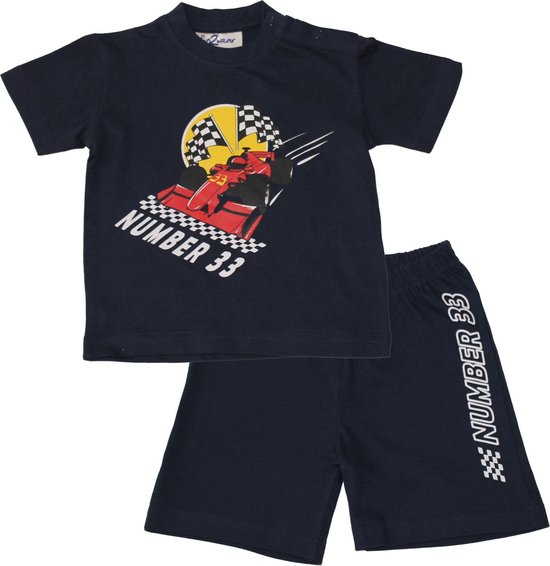 Fun2Wear | Shortama | Pyjama Korte Mouw | Navy Blauw |