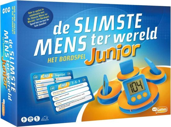 Thumbnail van een extra afbeelding van het spel Just Games de Slimste Mens ter Wereld Junior