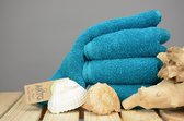 ARTG® Towelzz - XXXL Strandhanddoek - BIG TOWEL - 100% Badstof - Katoen - Petrol Blauw - Deep Blue - 100 x 210 cm