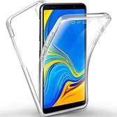 iParadise Samsung A21s Hoesje - Samsung Galaxy A21S Hoesje 360 en Screenprotector in 1 - Samsung Galaxy A21S case 360 graden Transparant