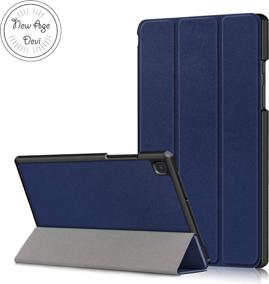 Tablethoes - Geschikt voor Samsung Galaxy Tab A 10.1 (2019) - Tabletcover - Donkerblauw - Samsungtablet hoes - Bookcover