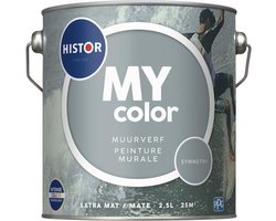 Histor MY Color Muurverf Extra Mat - Reinigbaar - Extra Dekkend - 2.5L - Symmetry - Grijs