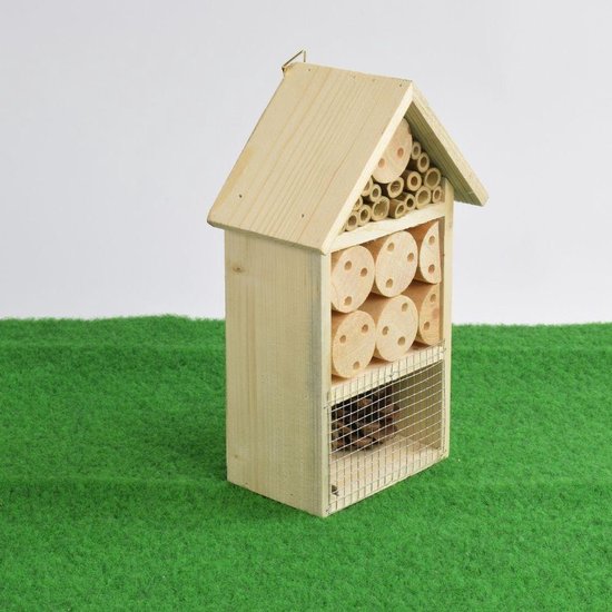 Insectenhotel vrijstaand 11,5 x 57 x 80 cm Bijenhotel Vlinderhotel Naturel | Garden Spirit