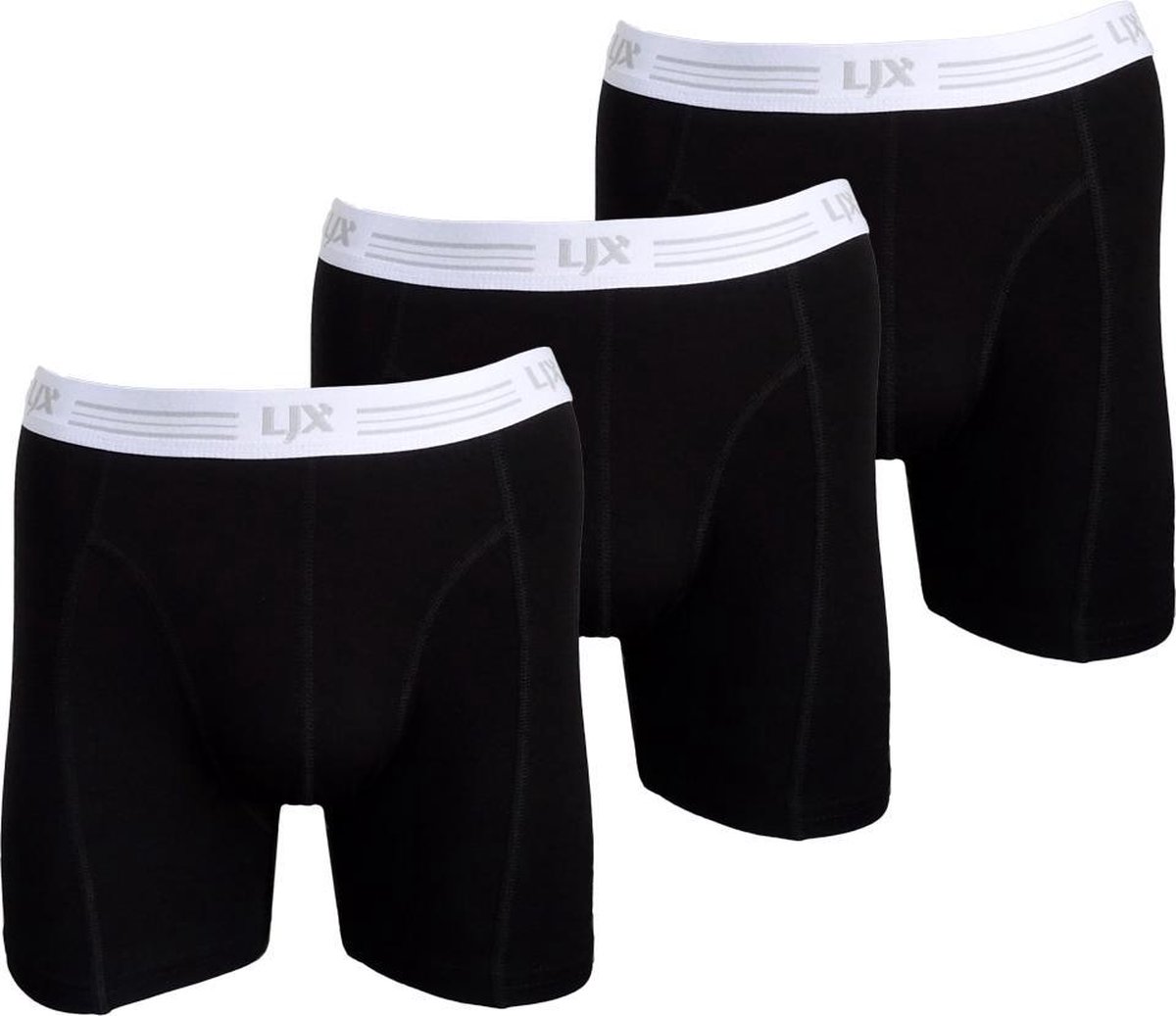 Lumberjax - 3 pack - Premium Bamboe Heren Boxershorts - Maat XXL - Zwart