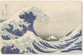 Muismat Katsushika Hokusai - De grote golf bij Kanagawa - Schilderij van Katsushika Hokusai muismat rubber - 27x18 cm - Muismat met foto