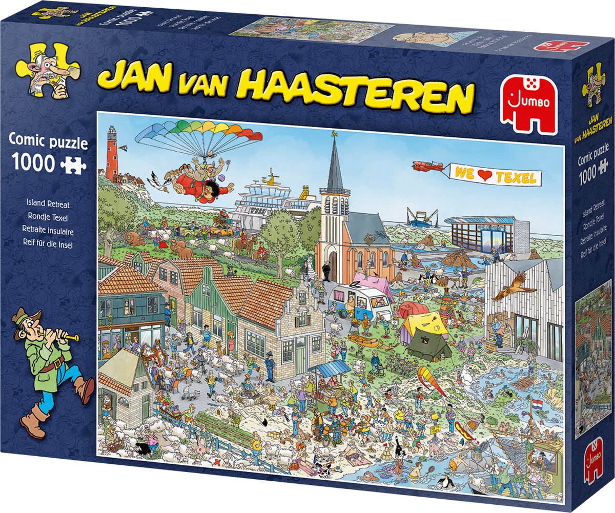 Jan van Haasteren - Rondje Texel - 1000 stukjes puzzel - Legpuzzel — afbeelding 3