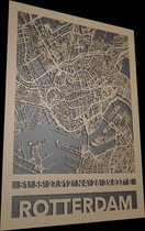 Stadskaart Rotterdam met coördinaten