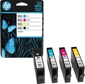Bol.com HP 903 (6ZC73AE) Inktcartridge / Zwart / Kleur / Standaard Capaciteit / 4-Pack aanbieding