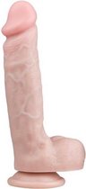 EasyToys Realistische Dildo - Grote eikel - Aders over de schacht - beige