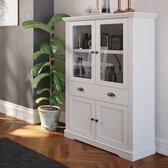 Buffetkast Verner 90cm met 4 deuren & 1 lade - wit