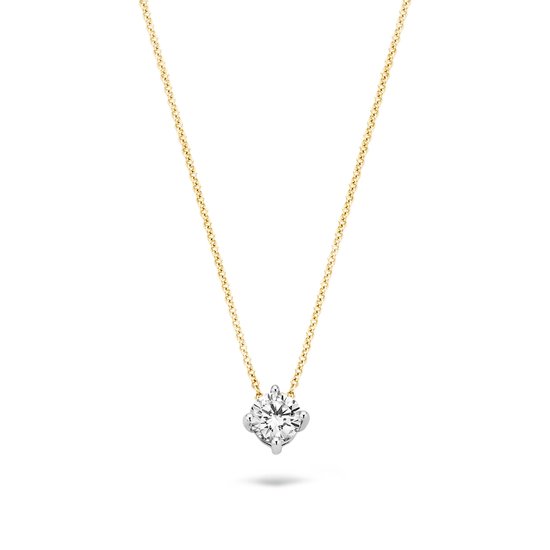 Blush Ketting 3057BZI - Geel Goud (14krt.) met Zirconia - 42 cm