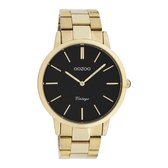 OOZOO Vintage series - Gouden horloge met gouden roestvrijstalen armband - C20023 - Ø42