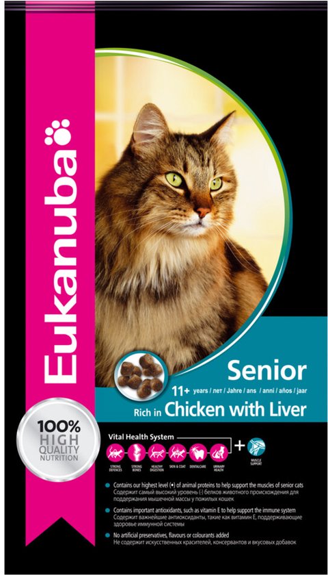Eukanuba Kat Top Condition 7+ Senior Kip - Lever 10 kg
