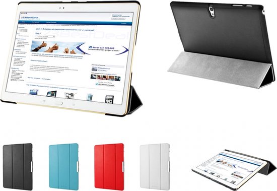 TriFold Smart Case voor de Samsung Galaxy Tab S 10.5 Tablet, Slimfit Handgemaakte Beschermhoes