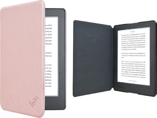 Kobo Aura H2O: Premium Business Case, Betaalbare Slimfit Shell Case voor Kobo Aura H2O Edition 2 2017 sleepcover hoesje