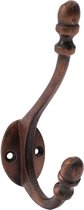 CGB Giftware Antique Copper Mini Acorn Twin Hook | From The Ironworks Range | Homeware