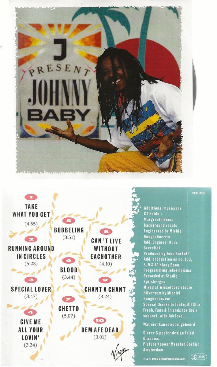 "T" present JOHNNY BABY - CD ALBUM