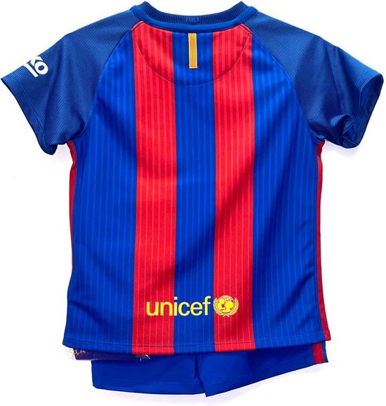 Barcelona Voetbalpak - Broek, Shirt, Sokken - Maat M 110-118 | bol.com