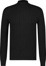 Purewhite -  Heren Regular Fit   Trui  - Zwart - Maat S