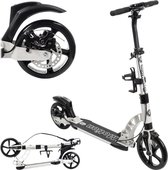 HyperMotion - Regamo - Step - Volwassenen - Scooter - Kickbike - Autoped - Grote Wielen - Opvouwbaar - Stuurhoogte 94 tot 104 cm - Wit autoped bike stapfiets stepbike