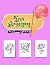 Ice cream coloring book