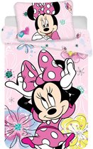 Disney Minnie Mouse BABY Dekbedovertrek Vlinder - 100 x 135 cm - Katoen