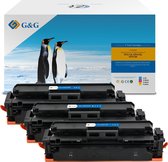 G&G Huismerk Toner Alternatief voor HP 410X (CF411X-CF412X-CF413X) Tonercartridge Kleur 3-pack Hoge Capaciteit