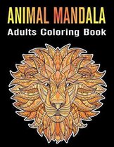 Animal Mandala Adults Coloring Book