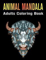 Animal Mandala Adults Coloring Book