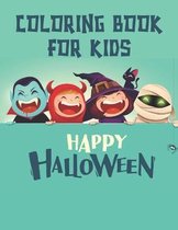 Coloring Book For Kids Happy Halloween