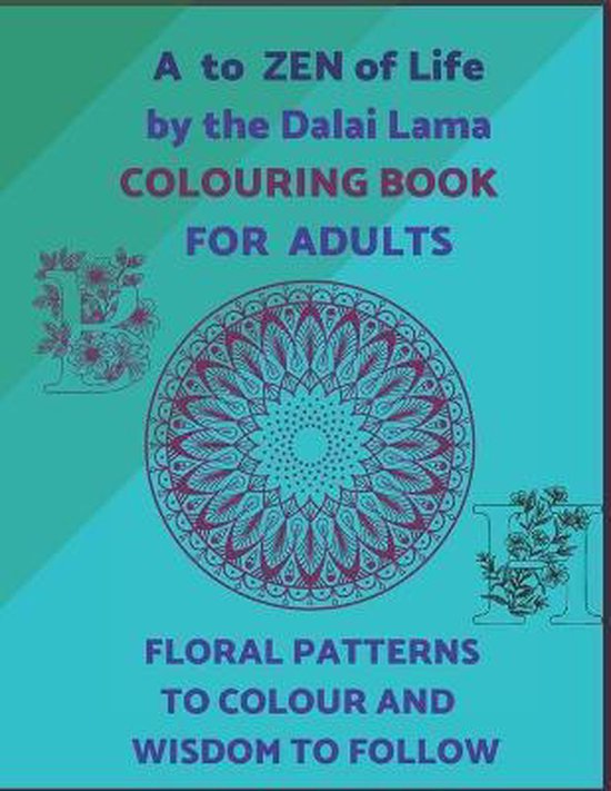 A To ZEN Of Life By The Dalai Lama Colouring Book For Adults ... - cover