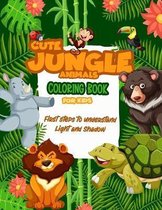Cute Jungle Animals Coloring Book