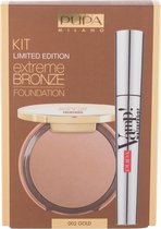 Pupa Pupa Milano Extreme Bronze Kit Foundation 002 & Vamp Waterproof Mascara