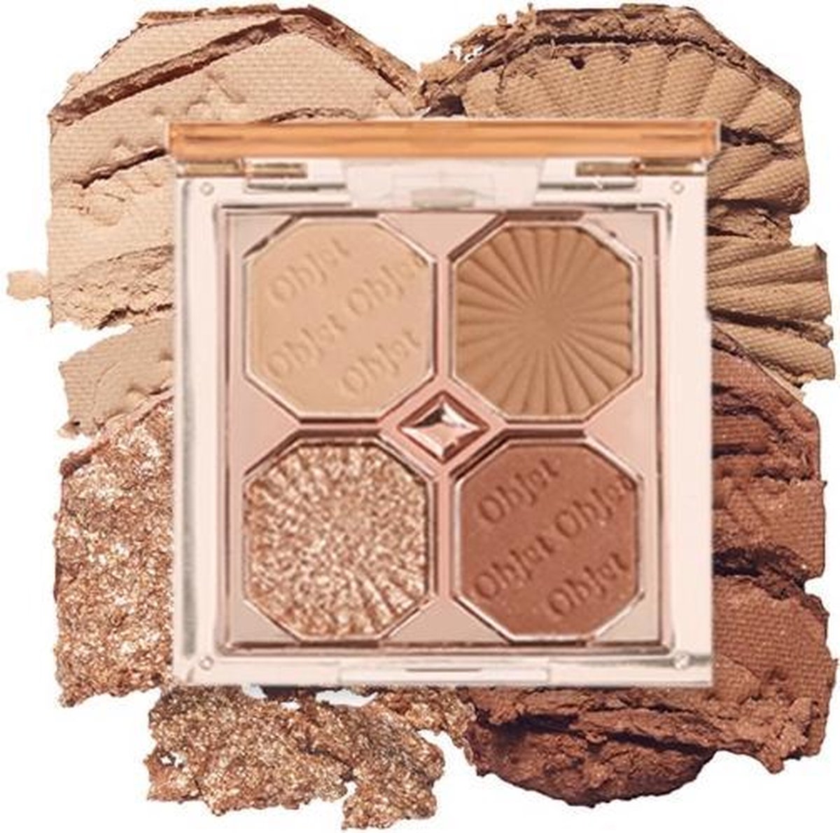 Etude House Play Color Mini Objet #Antique Candlestick - Pigmented Travel Eyeshadow Palette - Nude Neutral Browns - Glowy Popping Eyes - Korean Beauty Cosmetics
