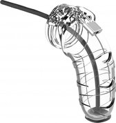 Model 17 - Chastity - 5.5" - Cock Cage - Transparent - Chastity Device -