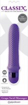Classix Grape Swirl Massager - Purple - Massager & Wands -