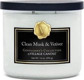 Village Candle - Clean Musk & Vetiver - Gentlemen’s Collection - 105 Branduren