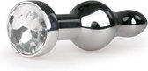 Metalen buttplug - zilverkleurig - Sextoys - Anaal Toys