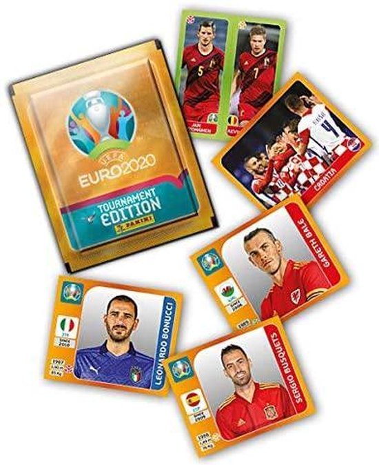 Thumbnail van een extra afbeelding van het spel 5 pakjes  Panini UEFA EURO 2020 Sticker - Voetbalplaatjes