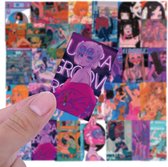 Mix van 50st Unieke Korean Urban Groove Manwha  Anime Cartoon Stickers